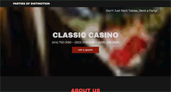 Desktop Screenshot of classiccasinoparty.com