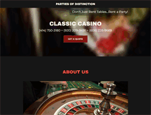 Tablet Screenshot of classiccasinoparty.com